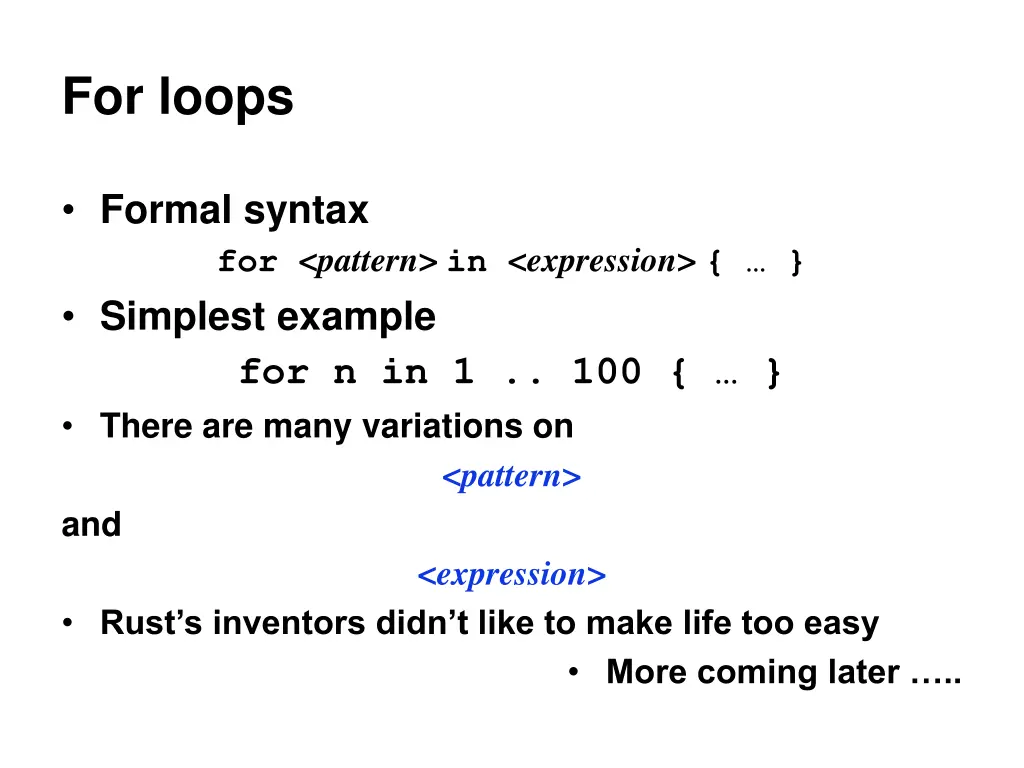 for loops 1