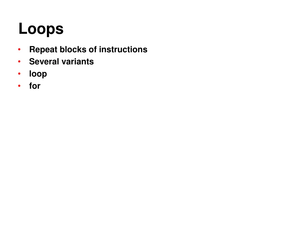loops