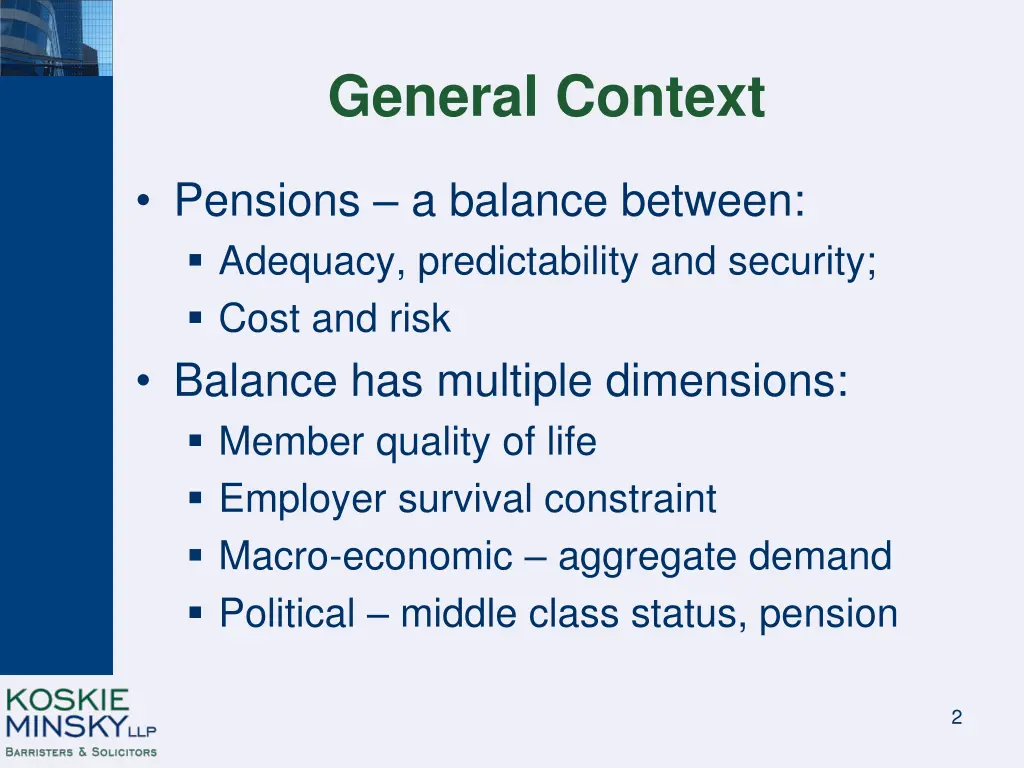 general context