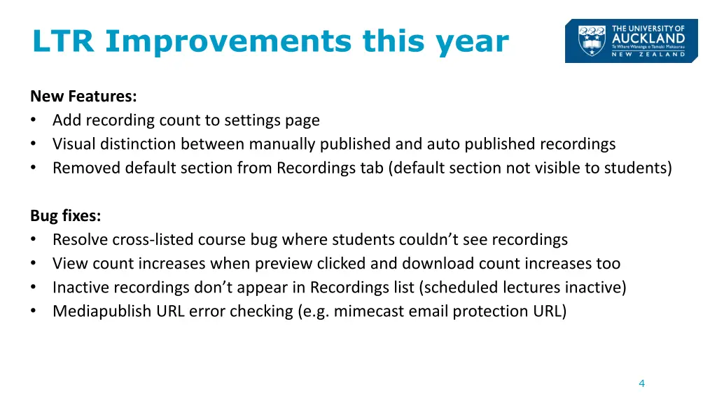 ltr improvements this year