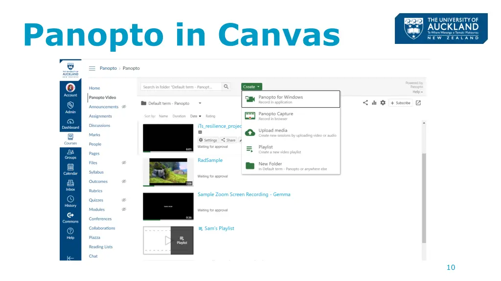 panopto in canvas 1