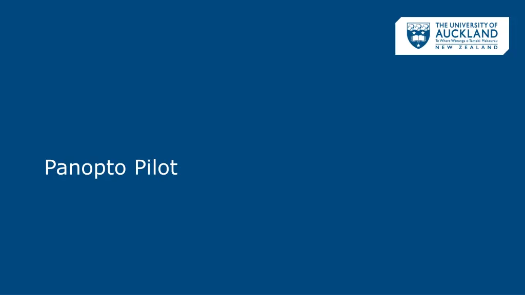 panopto pilot