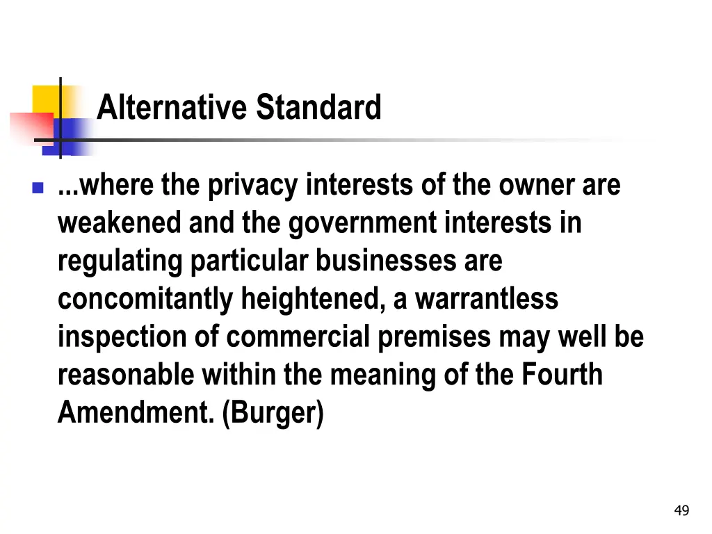 alternative standard