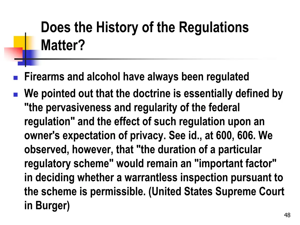 does the history of the regulations matter