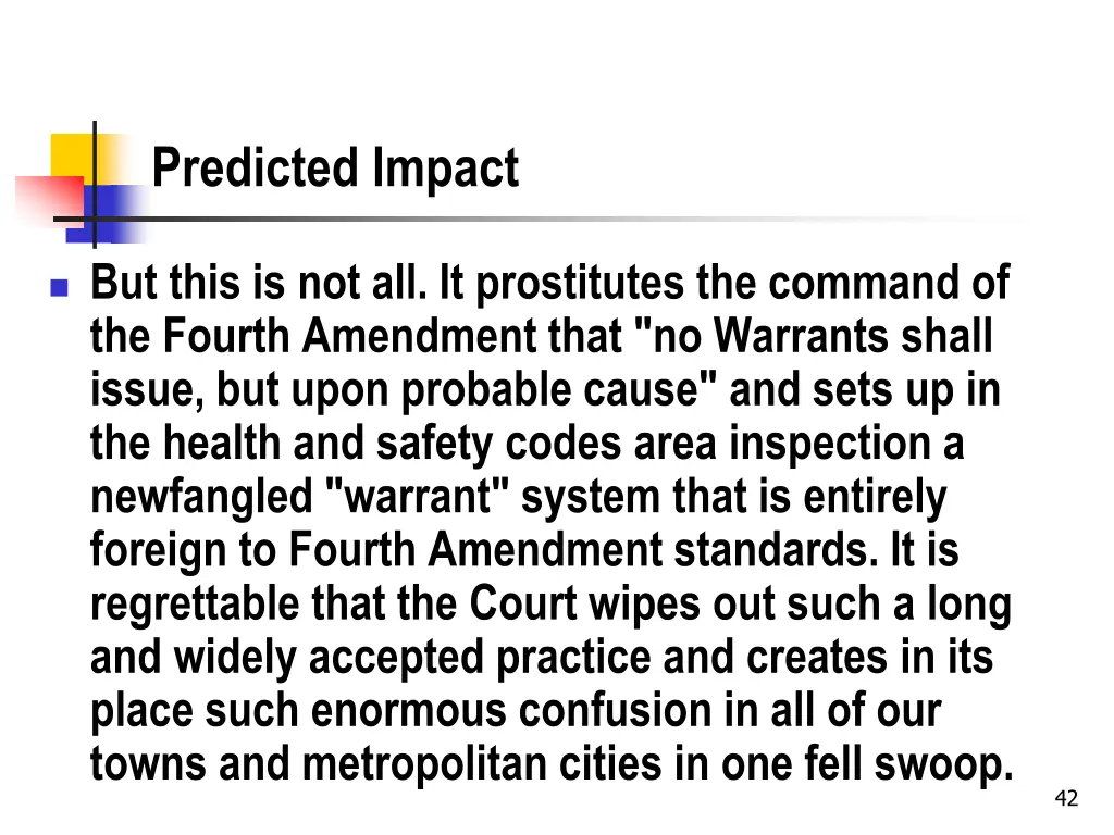predicted impact