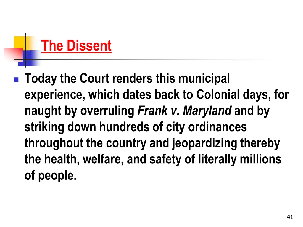 the dissent 1