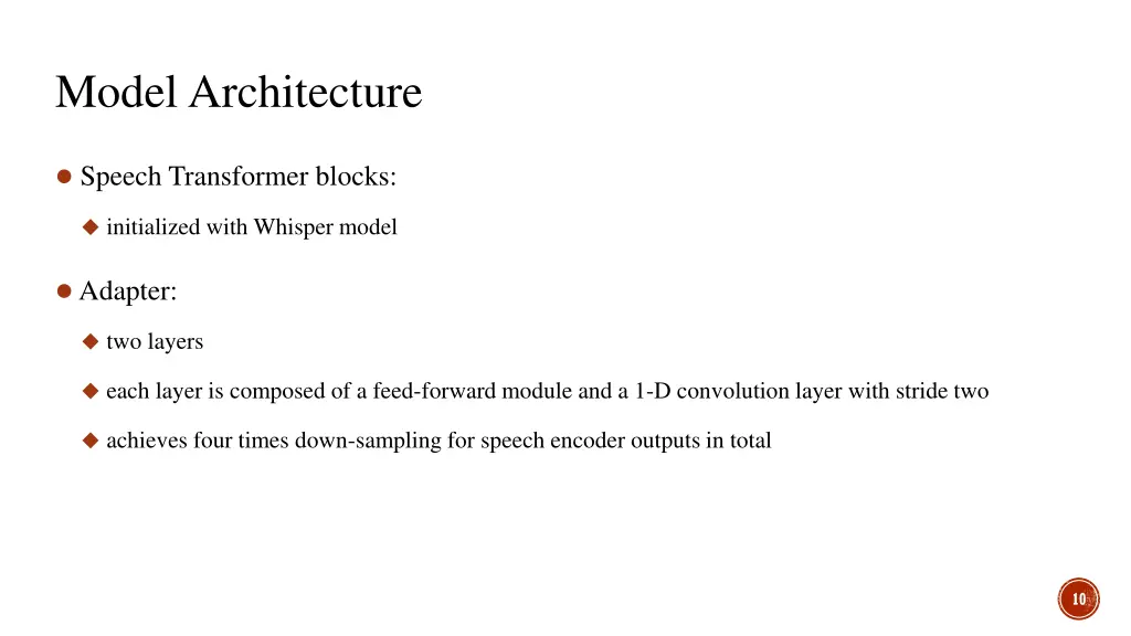 model architecture