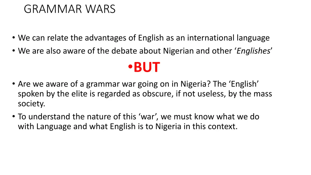 grammar wars