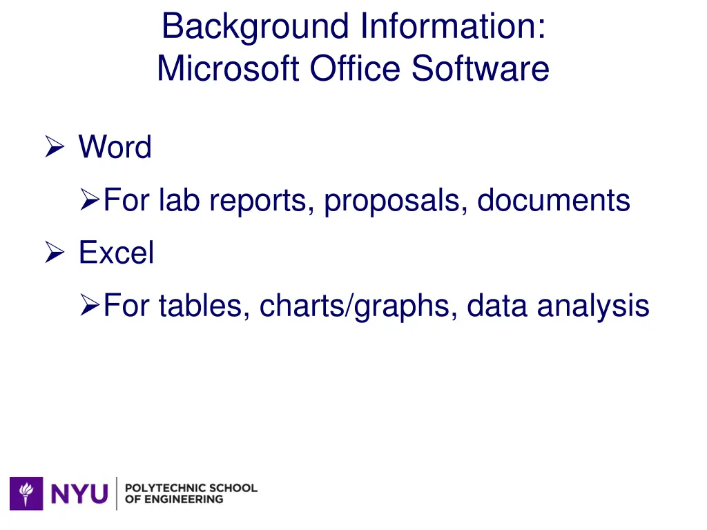 background information microsoft office software