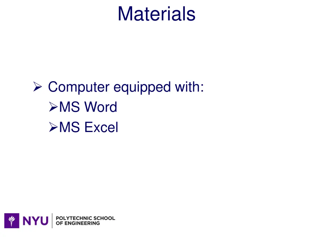 materials