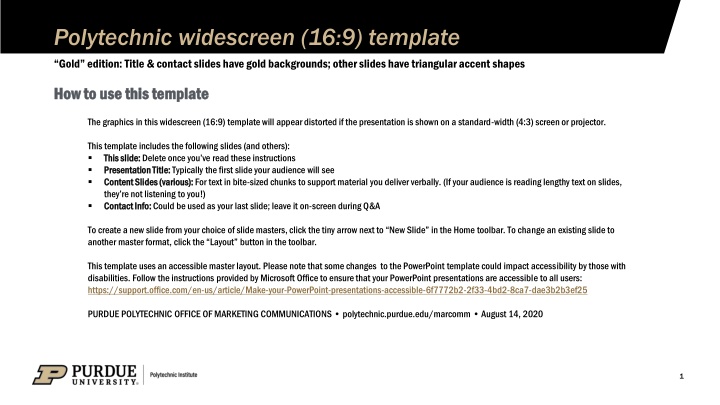 polytechnic widescreen 16 9 template