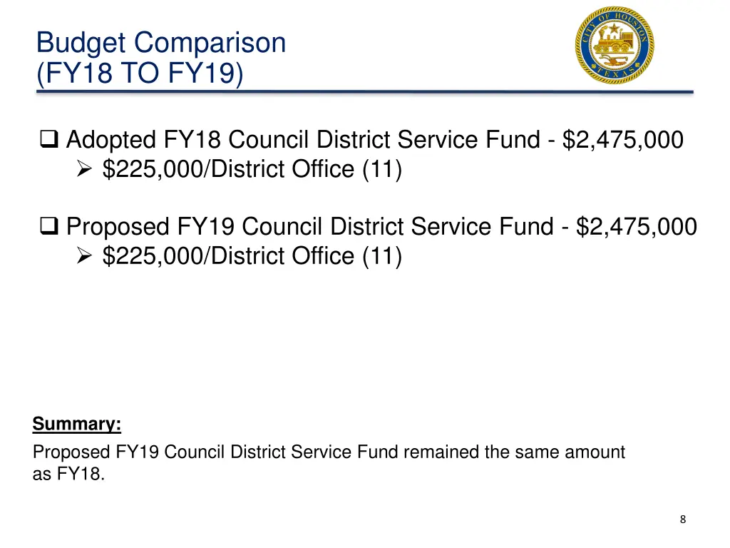 budget comparison fy18 to fy19 3