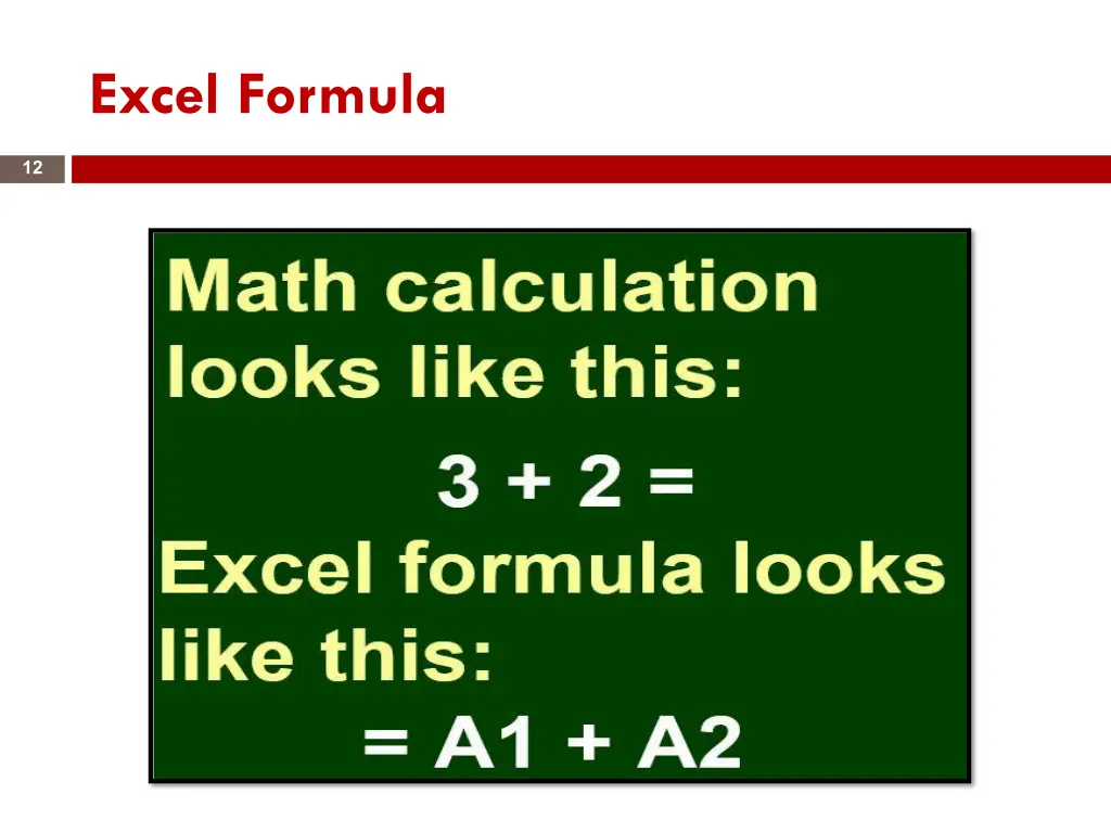 excel formula 1
