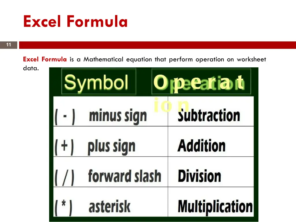 excel formula