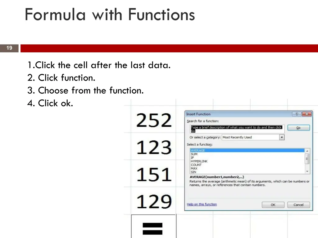 formula with functions 1