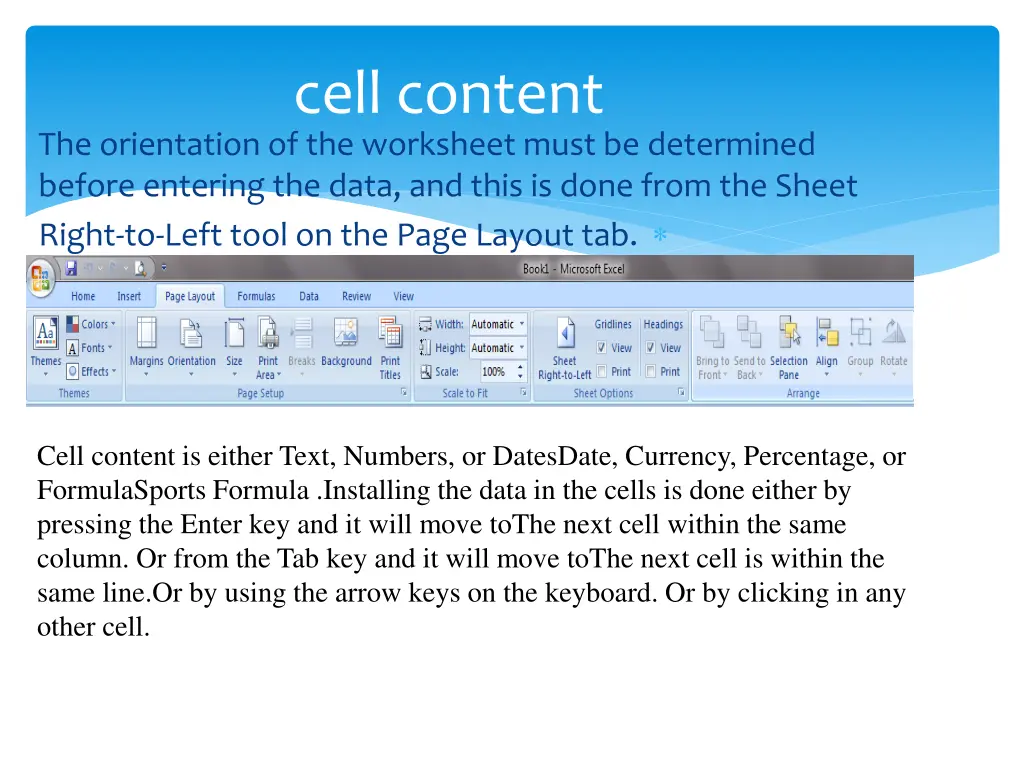 cell content