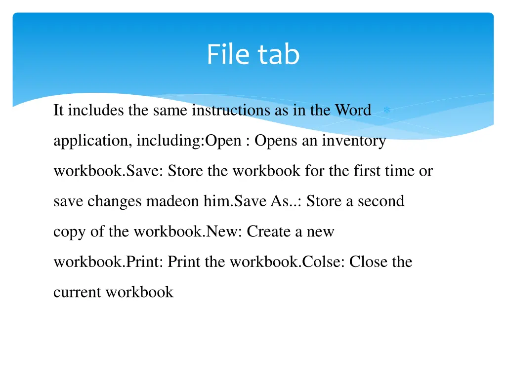 file tab