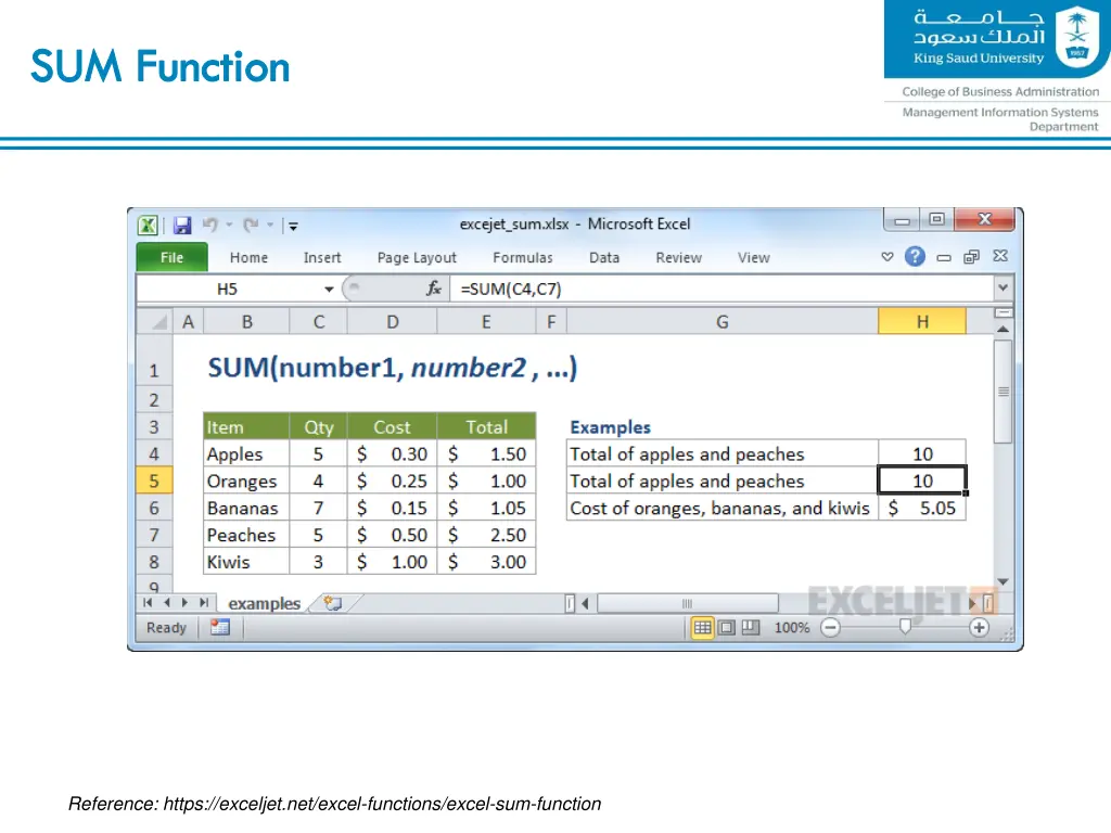 sum function 1