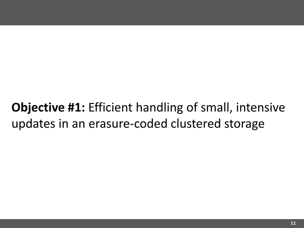 objective 1 efficient handling of small intensive