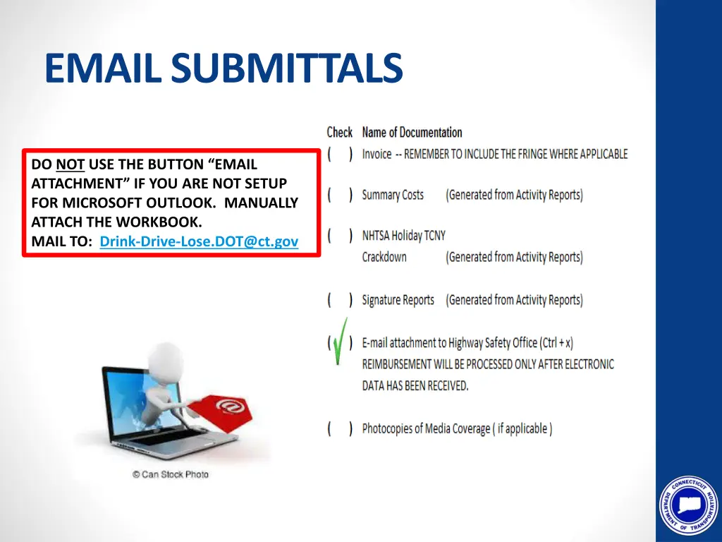 email submittals