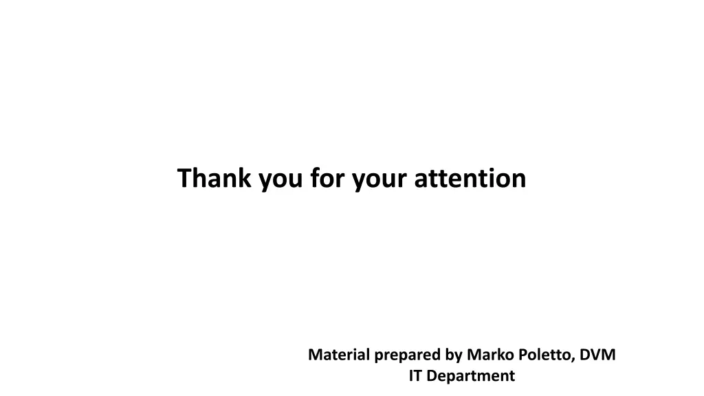 thank you for your attention