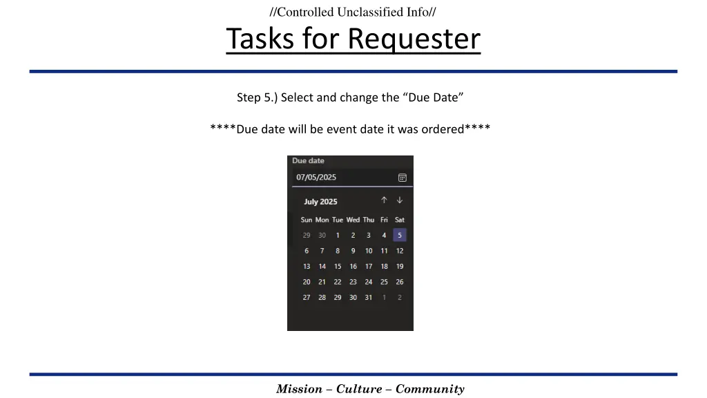 controlled unclassified info tasks for requester 2