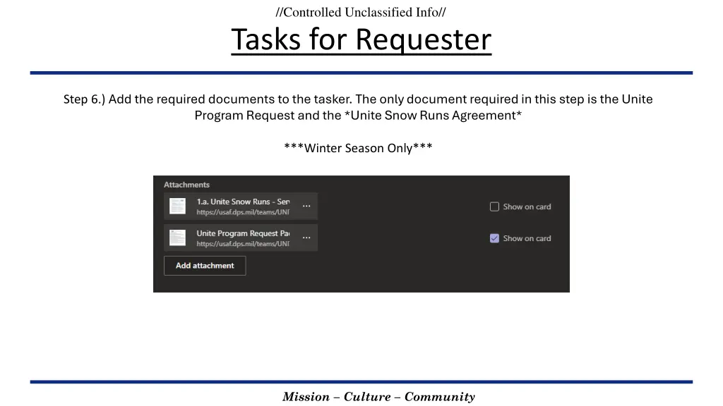 controlled unclassified info tasks for requester 3