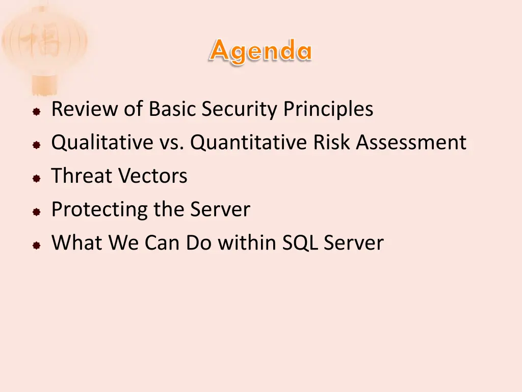 agenda