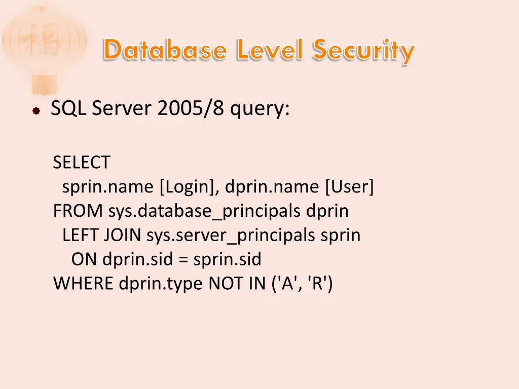 database level security 3