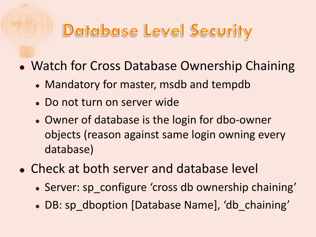 database level security 4