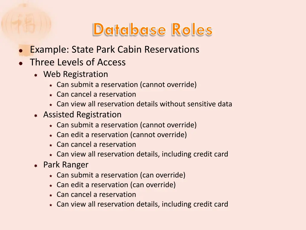 database roles 1