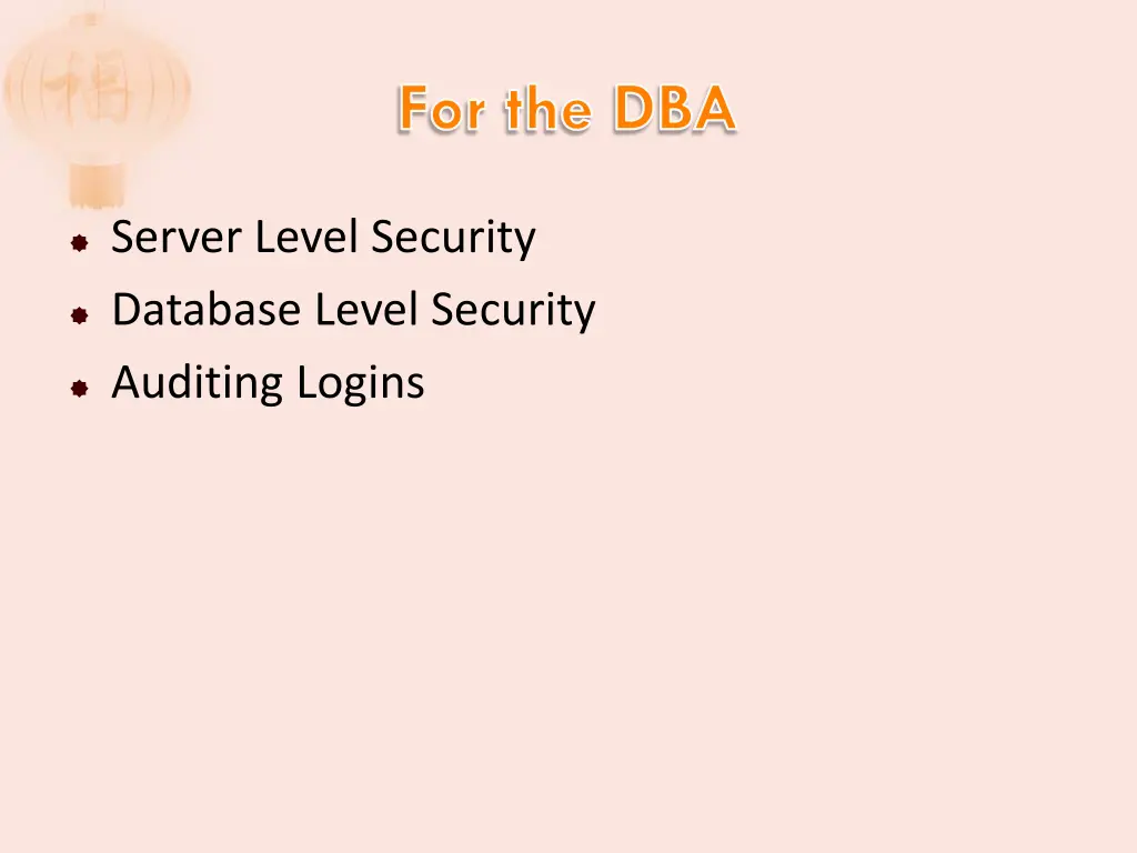 for the dba