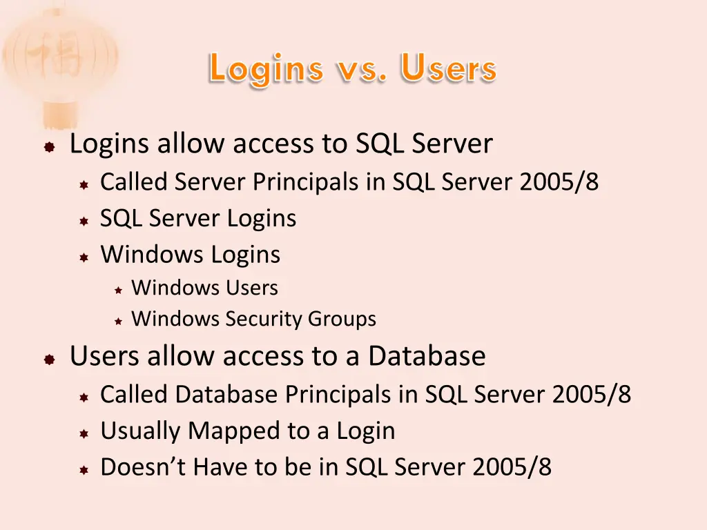 logins vs users