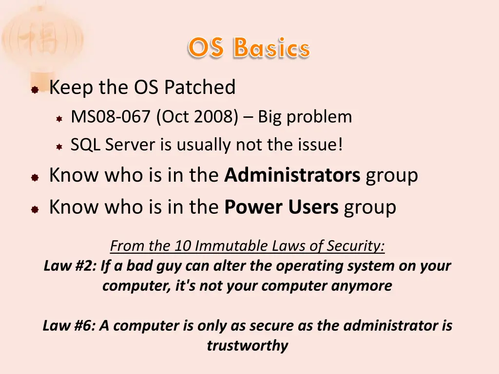 os basics