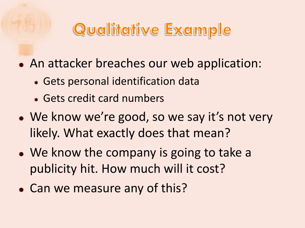 qualitative example