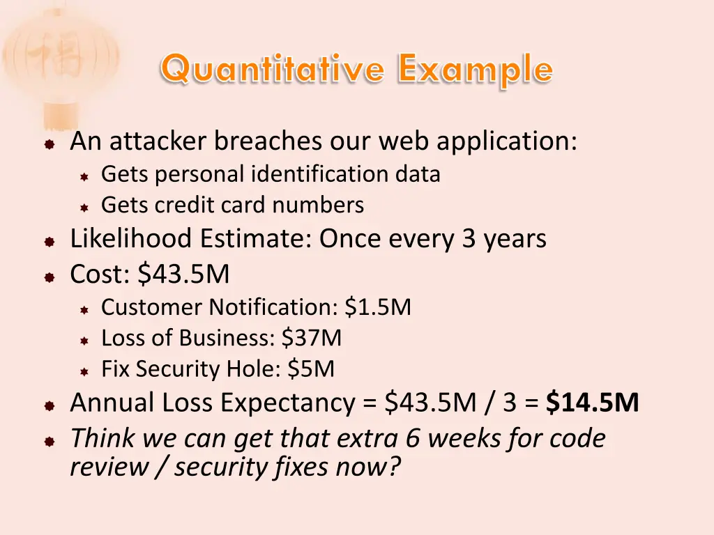 quantitative example