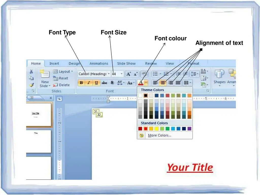 font type