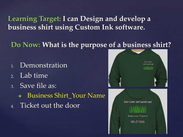 learning target i can design and develop