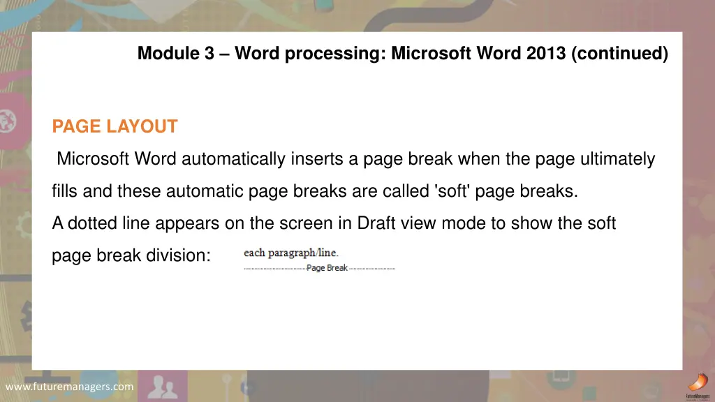 module 3 word processing microsoft word 2013 4