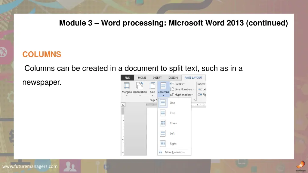module 3 word processing microsoft word 2013 8