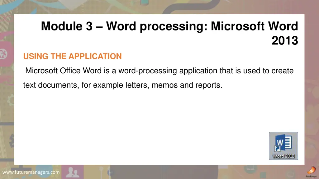 module 3 word processing microsoft word