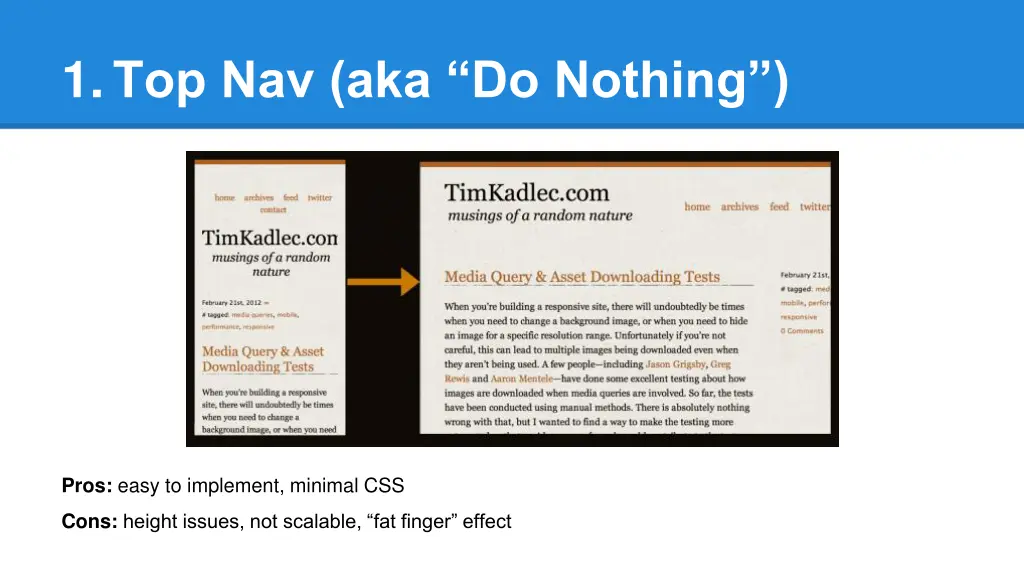 1 top nav aka do nothing