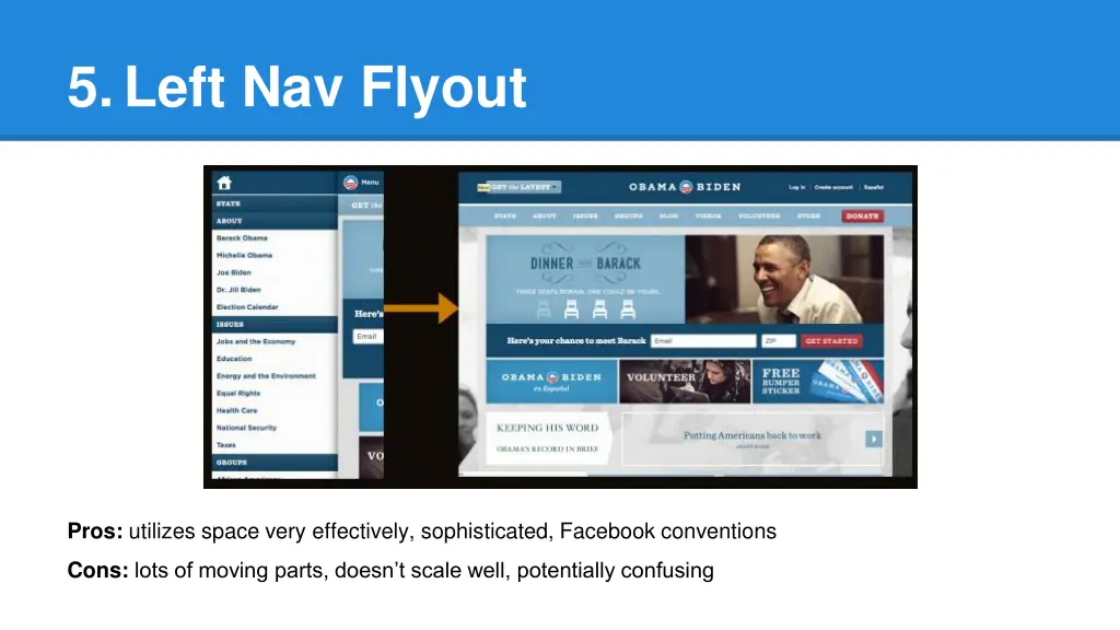 5 left nav flyout