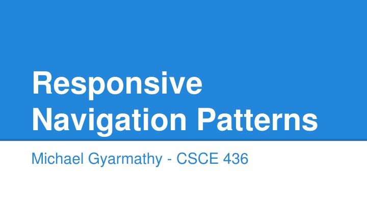 responsive navigation patterns