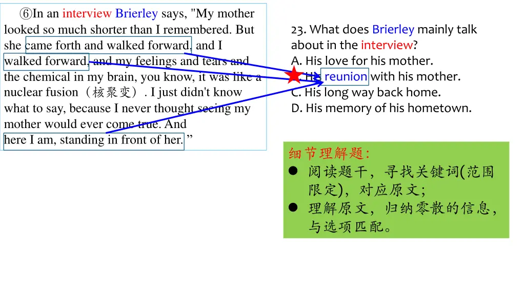 in an interview brierley says my mother looked