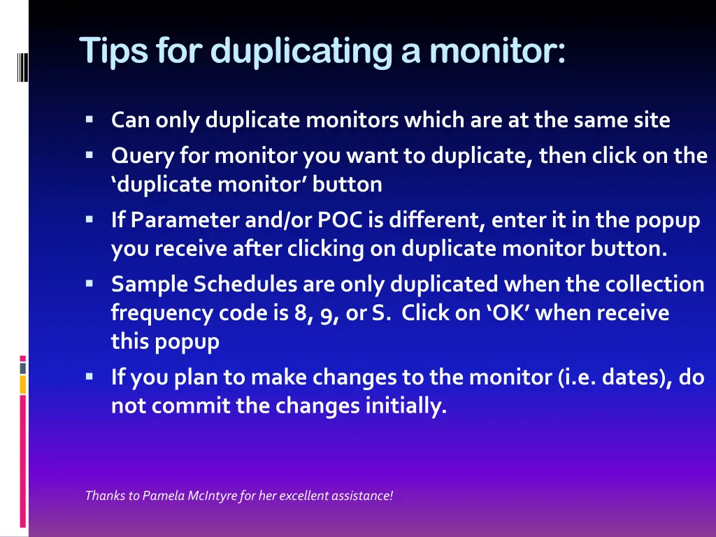 tips for duplicating a monitor
