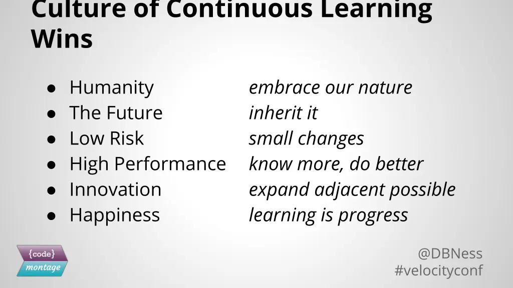 culture of continuous learning wins