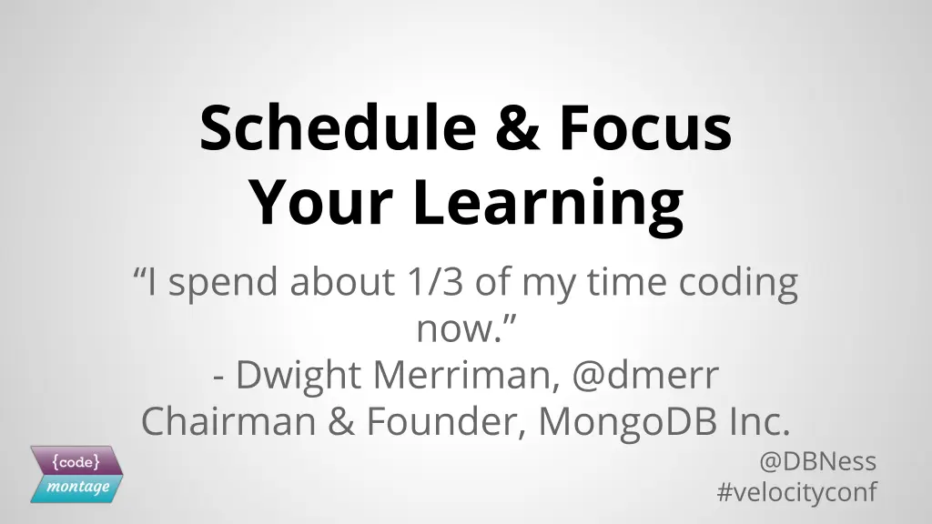 schedule focus your learning
