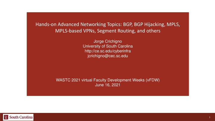 hands on advanced networking topics
