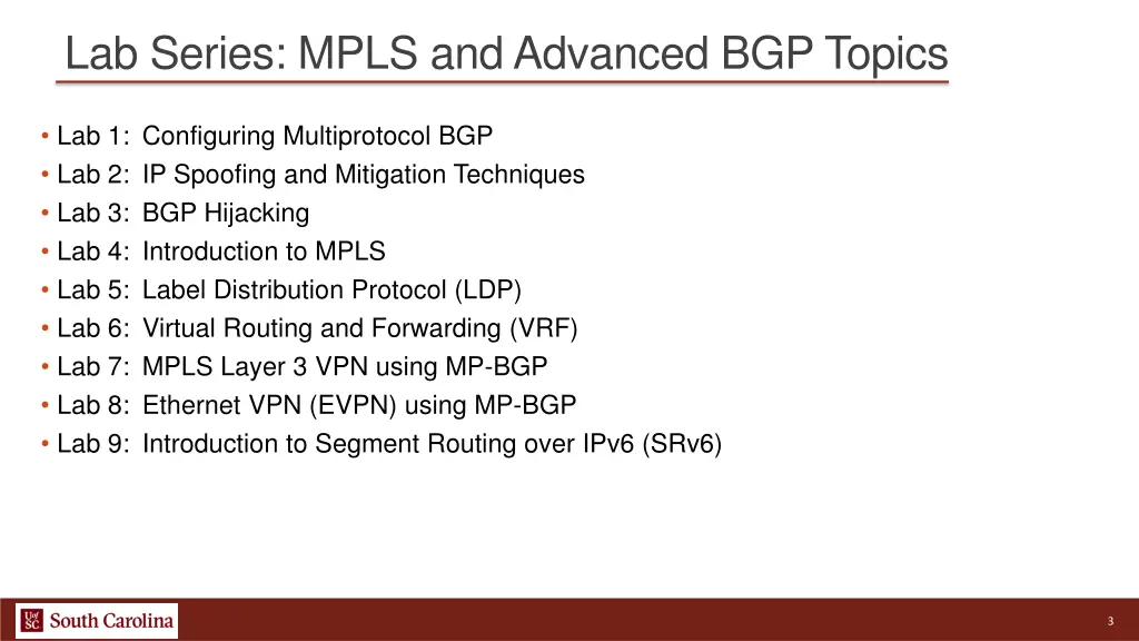 lab series mpls and advanced bgp topics